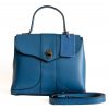 Stylish Italian Genuine Leather Handbag Turquoise